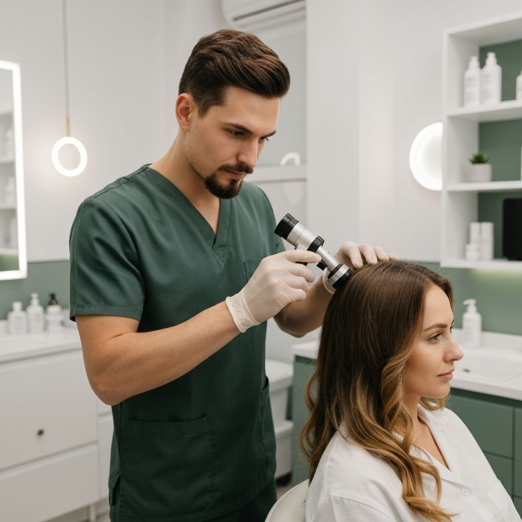 Professional trichology scalp analysis